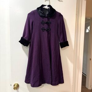 American Girl Purple Wool-Blend Coat – Size 7